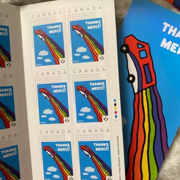 Canada Post employee Pandemic Pin & Stamps - Picture 3 of 4